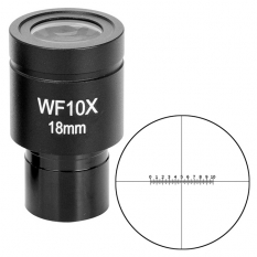 Окуляр SIGETA WF 10x/18мм (микрометрический)