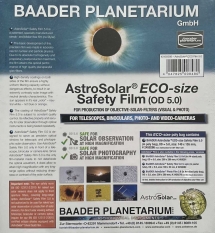 Плівка Baader Planetarium AstroSolar Visual ND5.0 140x155 мм